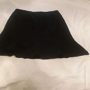 Black flaired skirt